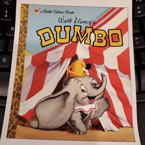 Disney DUMBO Little Golden Books A Legacy to Remember D23 Expo card for framing